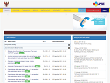 Tablet Screenshot of lpse.palembang.go.id