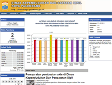 Tablet Screenshot of disdukcapil.palembang.go.id